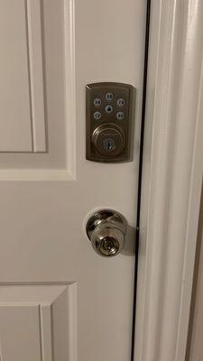 Garage door keypad install #2