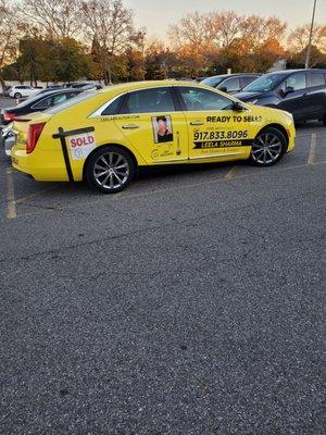 Parked in No Parking Zone outside of Key Food in Whitestone.