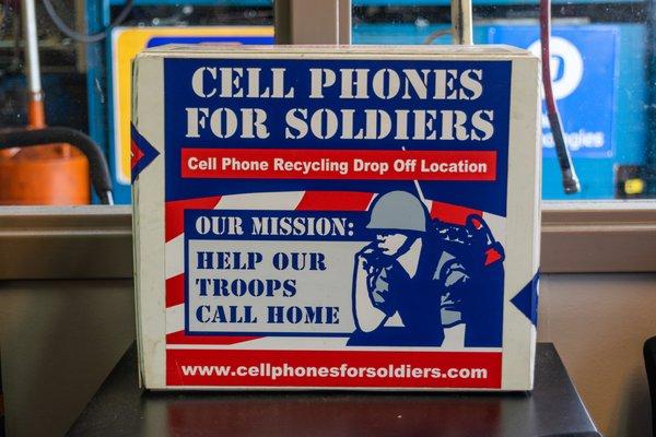 If you have an old cell phone, bring it by Circle Auto Repair in Fairfax, CA