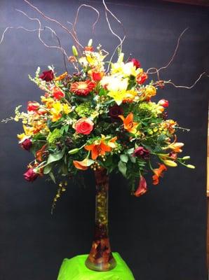 Like Fall Colors?? Maybe this centerpiece is just right for you!