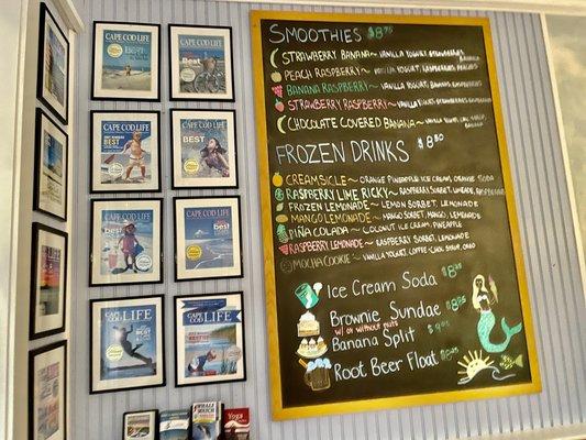 Frozen Drink Menu