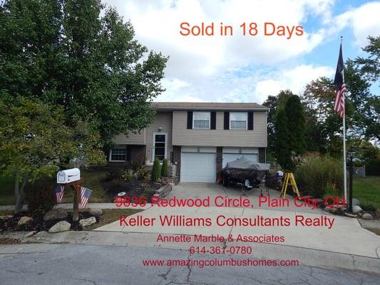 New California Hills home in Plain City, OH just sold in 18 days!
WE can sell your!  Just call 614-361-0780 and ask for a fre...