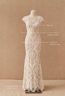 (Before) original lace pattern, BHLDN Ludlow