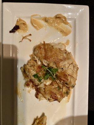 Crab cake appetizer