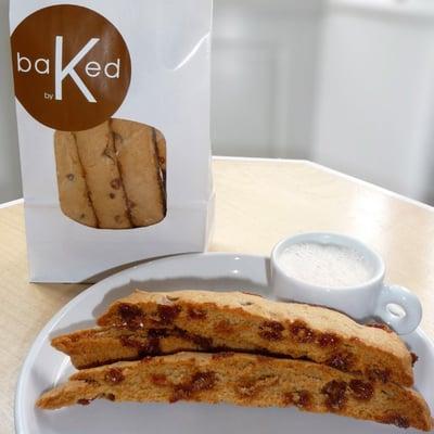 Package of 10 caramel biscotti