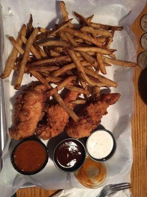 three strip chicken tender basket for $8!!!!