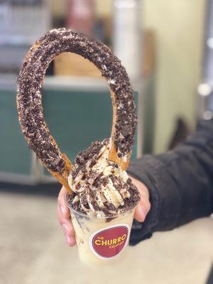 Cookies and cream churro