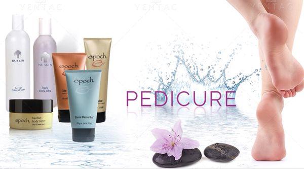 NuSkin Pedicure ia available at Pinky's Nails