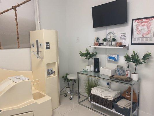 Treatment room - for Colon Hydrotherapy