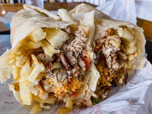 California burrito with carnitas