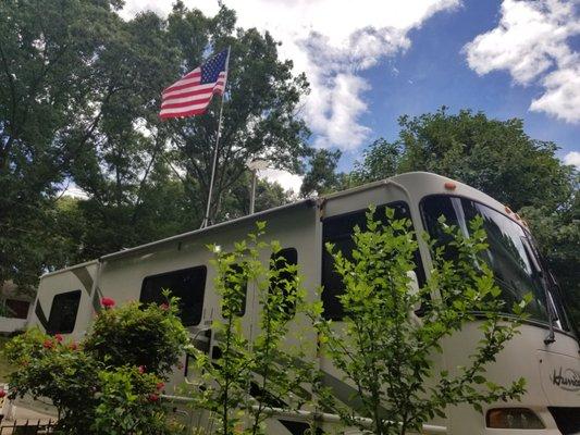 Patriotic camping site!