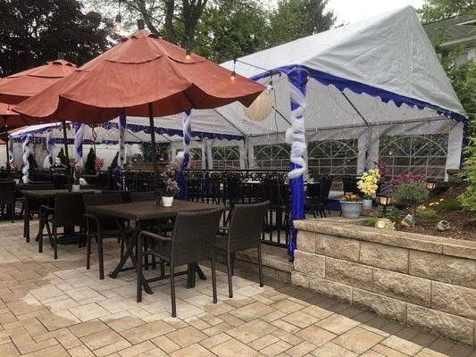 Outdoor dining area