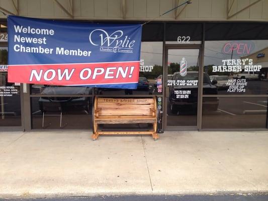 Terry's Barber Shop is open for business.