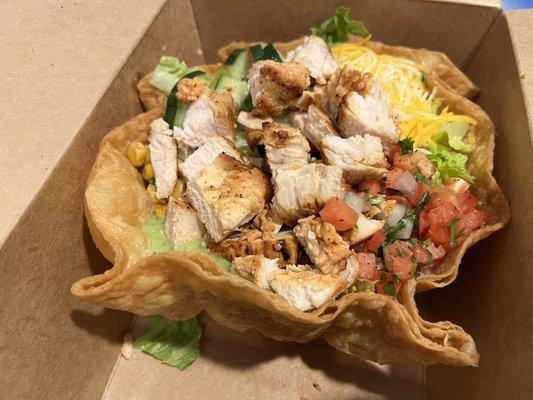 Chicken tostada