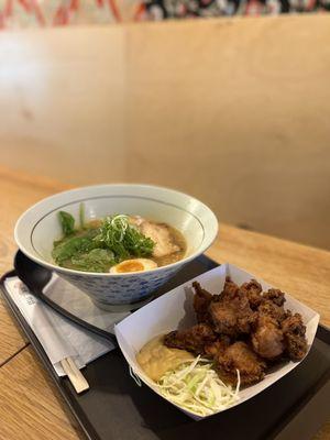 Spicy Tonkotsu ramen, Karage