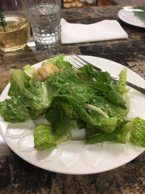 The best Caesar salad ever! Cooking class perfection.