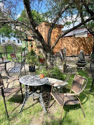 Outside dining area