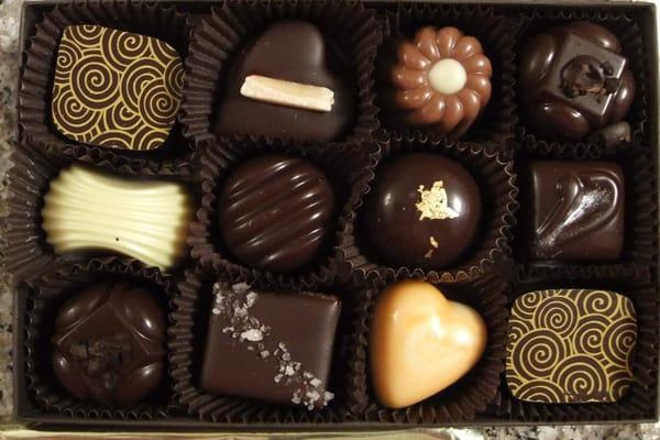 My box of Suzanne's chocolates from the 2011 Chocolate Fantasy Event. Yum :)