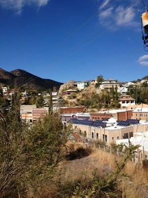 Scenic view of old Bisbee.