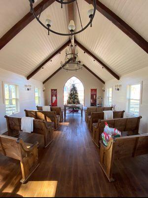 Chapel finished and ready for Christmas