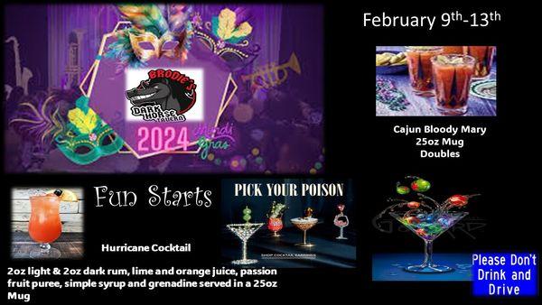 BRODIES DARK HORSE TAVERN 2024 MARDI GRAS