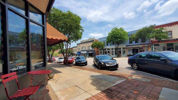 Front entrance facing the downtown area