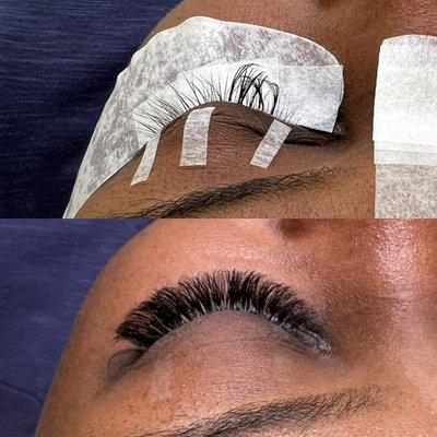 Amazing lash fill transition