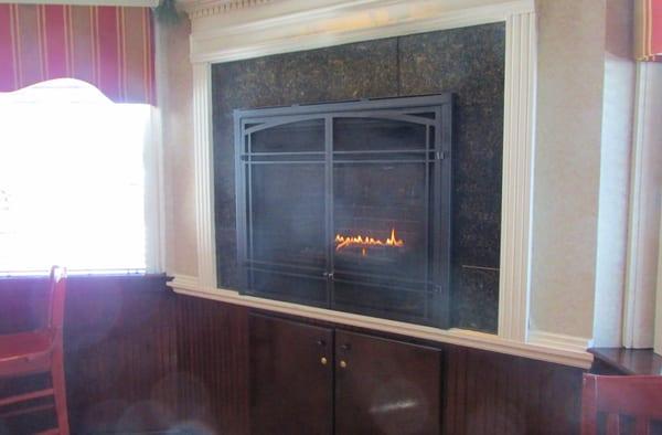 Nice fake fireplace