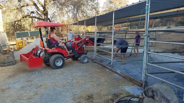 fits perfectly into the horse stalls