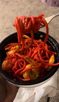 Zinfandel Pasta w/Shrimp