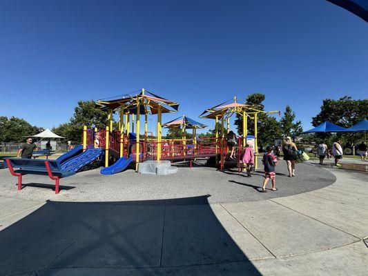 playground with splash pad