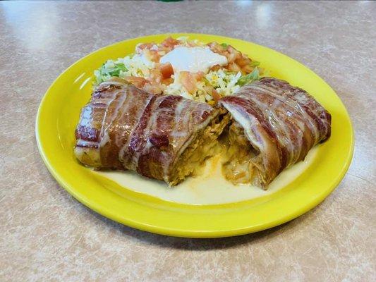 Bacon Wrapped Burrito