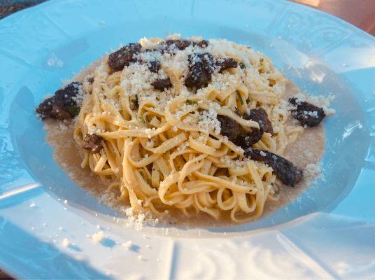 Morel pasta