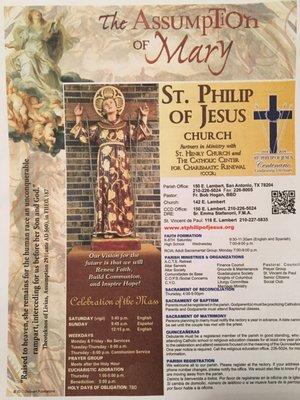 Parish information updated August 2017