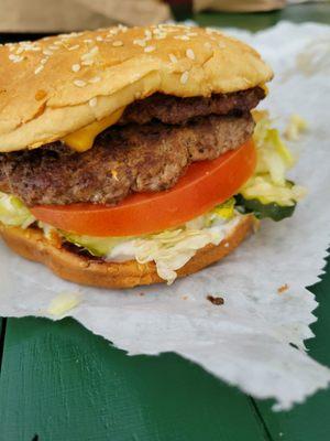 Double cheeseburger