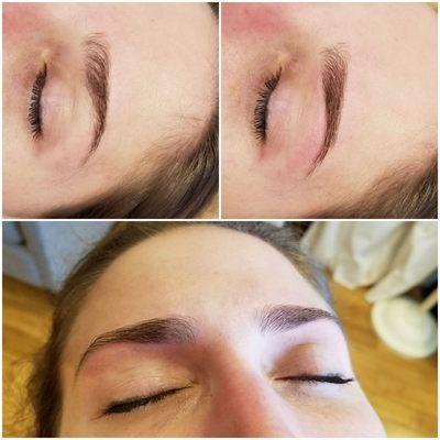 Before and After Brows Threading.