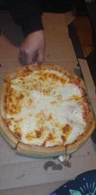 12 in deep dish cheese only 20 bucks