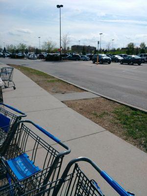 Busy day at Wal-Mart as usual.