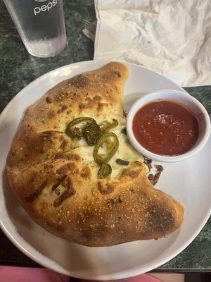 Calzone filled with 4 toppings