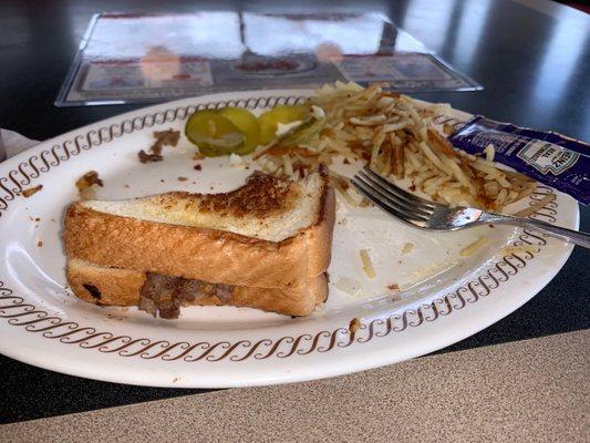 Texas Bacon Cheesesteak Melt Plate