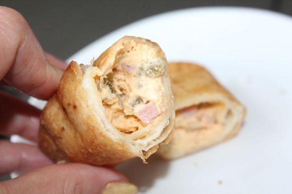 Jalapenos poppers eggrolls. So delish