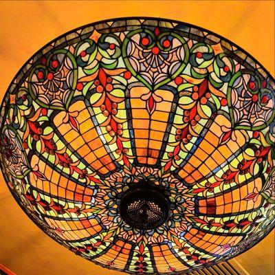 Stained glass chandelier