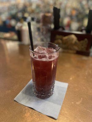 Bourbon blackberry lemonade