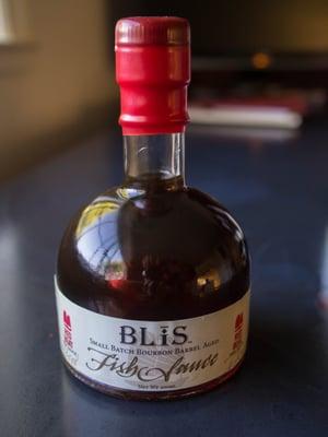 BLiS Barrel-Aged Red Boat Fish Sauce.  A collaboration between BLiS and Red Boat.