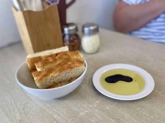 Focaccia, with olive oil & balsamic vinegar