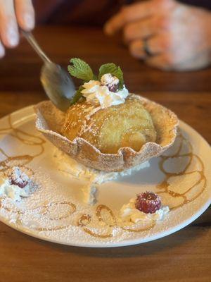 Fried ice cream