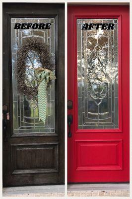 Anyone who has ever painted anything RED knows - RED is hard. CertaPro made sure my front door was perfect!!