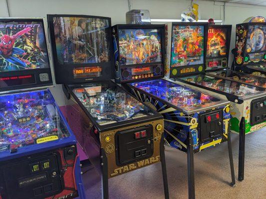 Pinball at Udderly Delicious Ice Cream Factory, Hickory