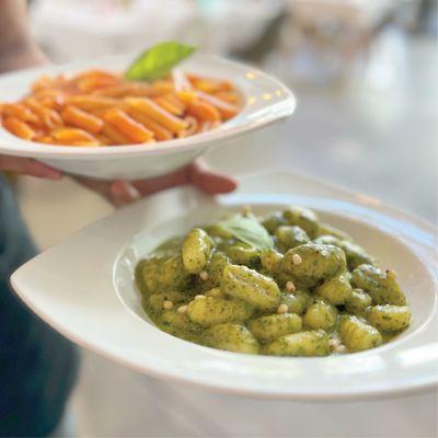 Vegan Penne Pink Sauce & Vegan Gnocchi Sorrentina