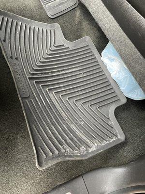 Back seat floor mat